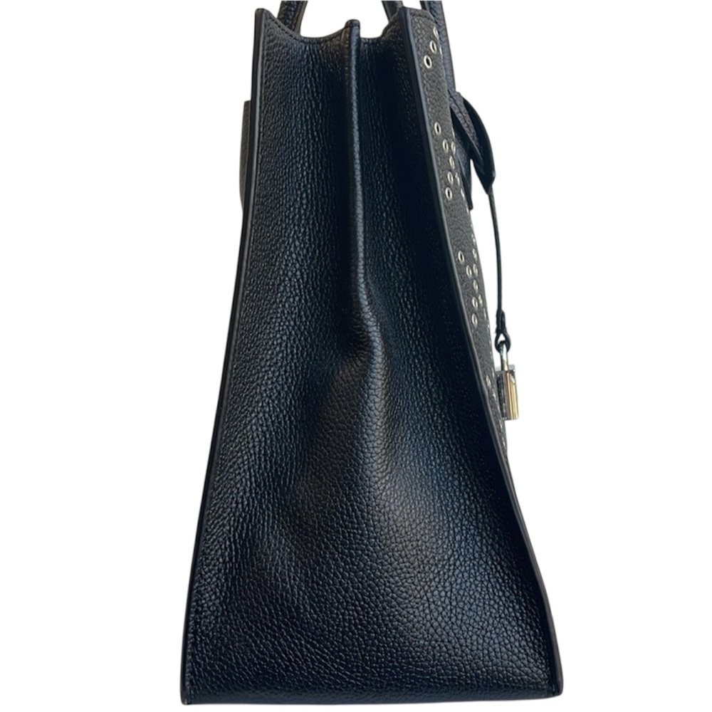 Michael Kors Black Tote with Silver Studs EUC - Picture 4 of 7